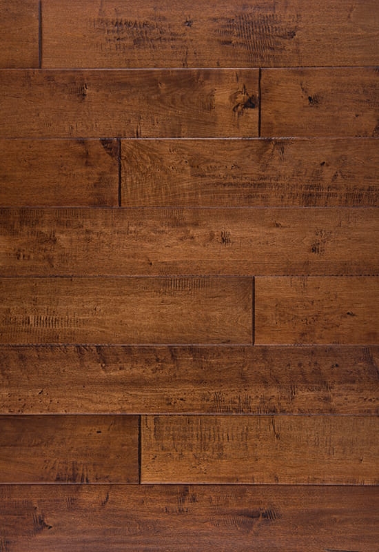 Chiński klon 125 ręcznie oszołomiony podłogi z litego drewna