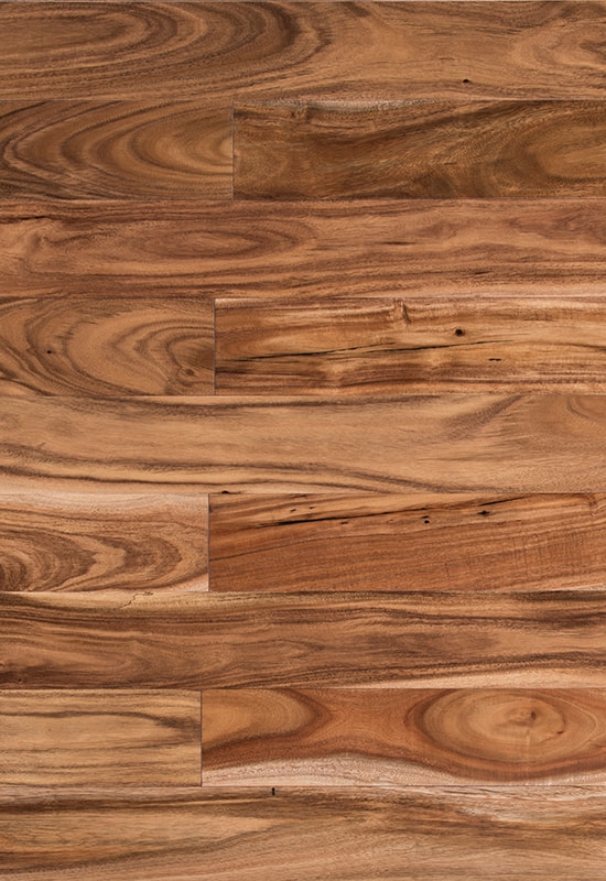 Mały liść Acacia 90 Płaska podłoga z litego drewna