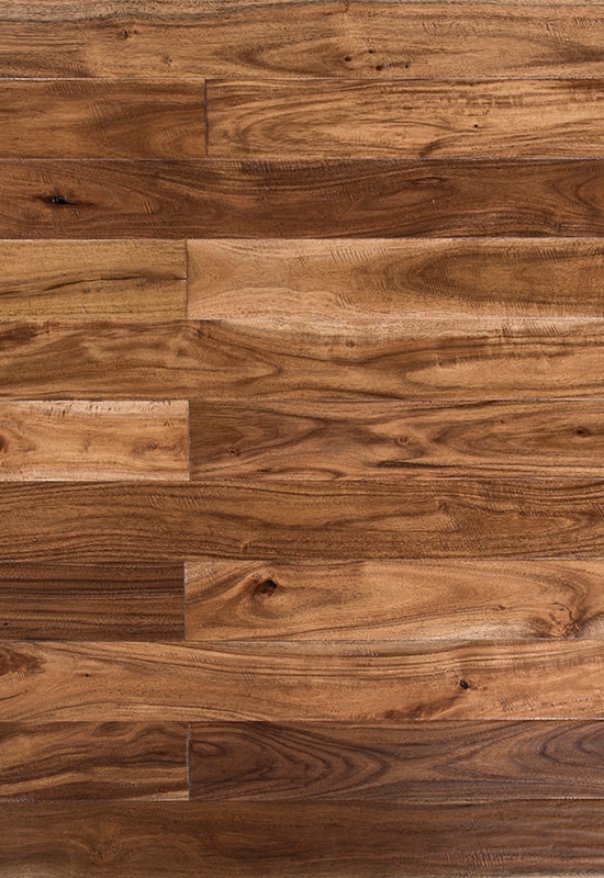 Mały liść Acacia 90 mm ręcznie oszukany podłoga z litego drewna