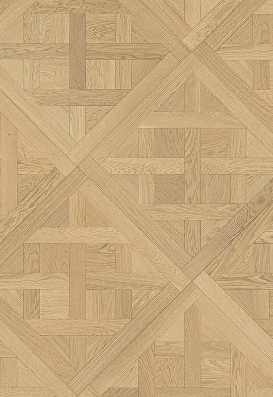 Natural-Białe dębowe szczotkowanie Parquet Flooring OA001-9