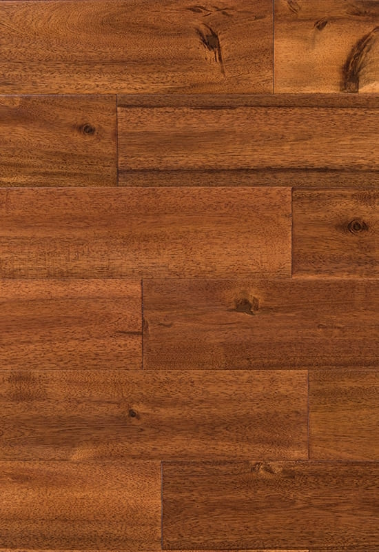 Duża liść Acacia 90 (120) ręcznie oszołomiona podłoga z litego drewna z litego drewna